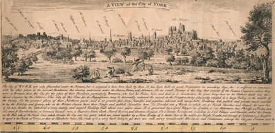 Een uitzicht op de stad York, ca. 1770s door Unbekannt