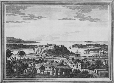 Een uitzicht op de haven van Acapulco, ca. 1768 door Unbekannt