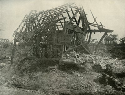 Een dorp aan het westfront door Unbekannt