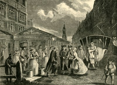 Een Huwelijk in de Fleet, c1740s, c1872 door Unbekannt