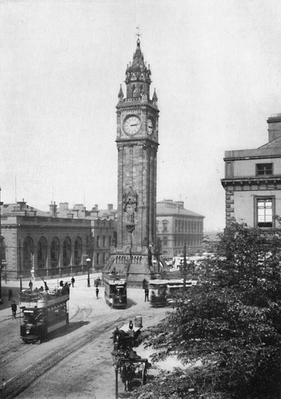 Een bekende bezienswaardigheid van Belfast, 1910 door Unbekannt