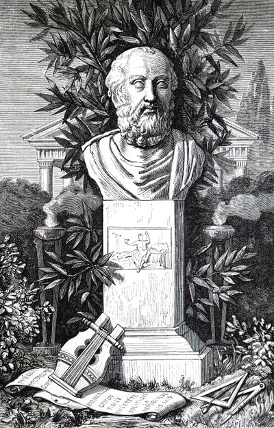 Een buste van Plato door Unbekannt