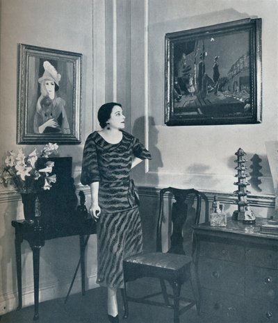 Een hoek in het huis van Lady Jowitt, 1934 door Unbekannt