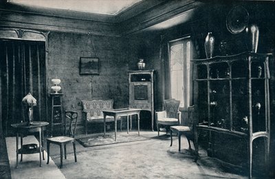 Een salon door E. Colonna, 1900 door Unbekannt