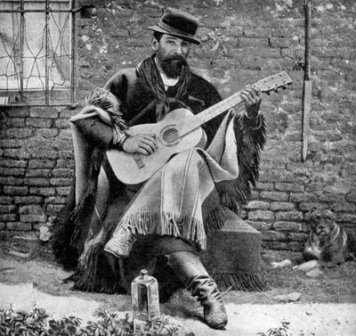 Een gaucho, Argentinië, 1922 door Unbekannt