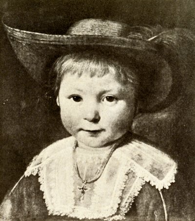 Een kleine Nederlandse jongen uit een portret door Cuyp, ca. 1640-1690, 1937 door Unbekannt