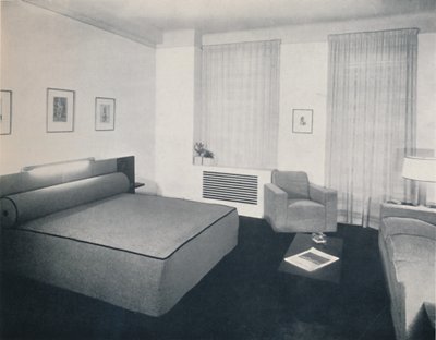 Een mannenkamer ontworpen door Robert Heller Inc., New York, 1936 door Unbekannt
