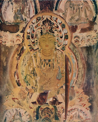 Een schilderij op de kernpilaar van de Pagode in het Daigoji-klooster door Unbekannt