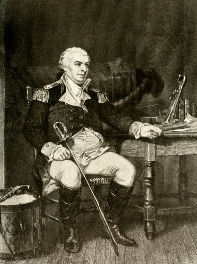 Een portret van Commodore Barry van de Amerikaanse marine, c1780 door Unbekannt