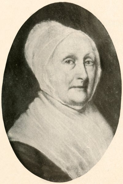 Een portret van mevrouw Pennington, toont de kleding van een Quaker dame, 1780, 1937 door Unbekannt