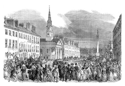 Een processie van afvallige predikanten van de St. Andrews Kerk, Edinburgh, ca. 1895 door Unbekannt