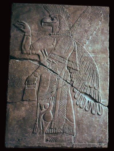 Een beschermende Assyrische genie door Unbekannt