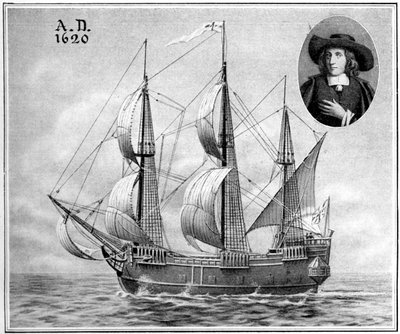 Een voorstelling van de Mayflower, 1922 door Unbekannt