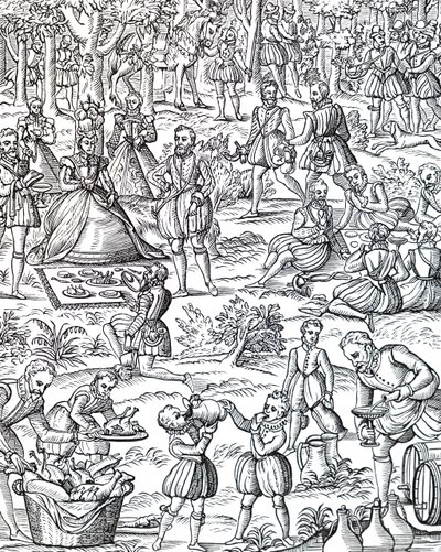 Een koninklijke picknick door Unbekannt