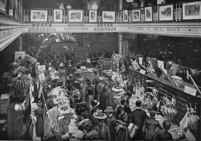 Een verkoopdag bij Peter Robinsons warenhuis, Oxford Street, Londen, ca. 1903 door Unbekannt