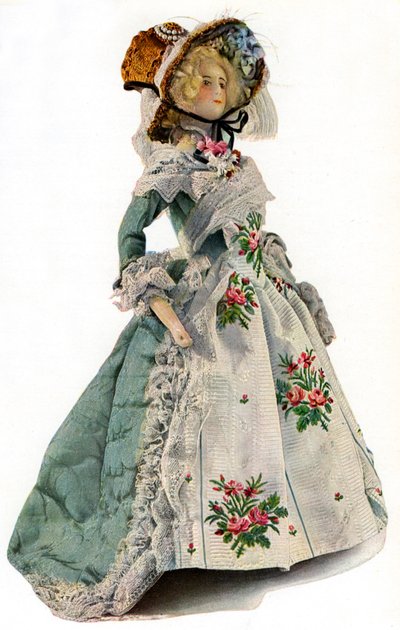 Een kleinschalige jurk ontwerp mannequin, 1938 door Unbekannt