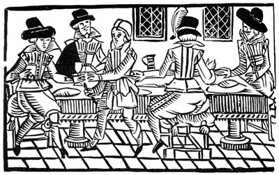 Een dinerfeest, begin 17e eeuw, 1893 door Unbekannt