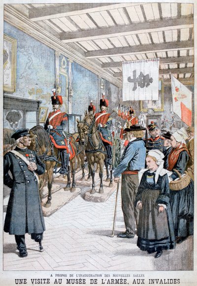 Een bezoek aan het Legermuseum door de oorlogsveteranen door Unbekannt