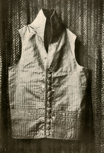 Een vest gedragen door Graaf Lemcke, c1798, 1937 door Unbekannt