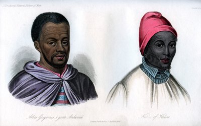 Abbas Gregorius en een inboorling van Hausa, 1848 door Unbekannt