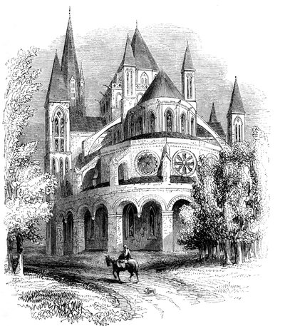 Abbaye aux Hommes, Caen, Normandië, Frankrijk door Unbekannt