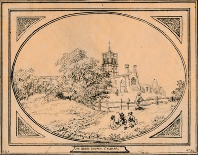Abdijkerk, St. Albans, 1782 door Unbekannt
