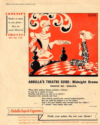 Abdullas theatergids: Middernachtdrama - Vergeef me - Lieveling, 1939 door Unbekannt