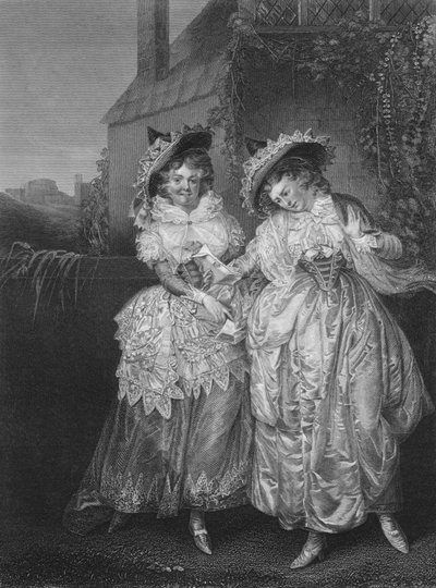 Act II Scene i uit De vrolijke vrouwtjes van Windsor door Unbekannt