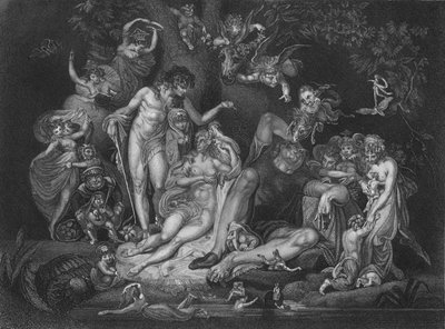 Act IV Scene i uit Een Midzomernachtsdroom, 19e eeuw door Unbekannt