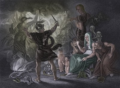 Act IV Scene i uit Macbeth, 19e eeuw door Unbekannt