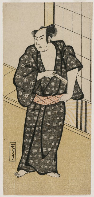 Acteur die een Scheermes Vasthoudt, ca. 1790s of begin 1800s door Unbekannt