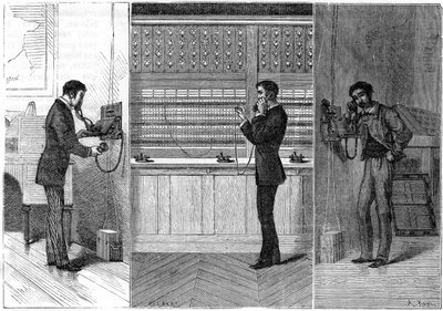 Ader telefoonsysteem, 1881 door Unbekannt