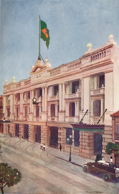 Administratiekantoor van de Rio Tramway, Light and Power Company, 1914 door Unbekannt