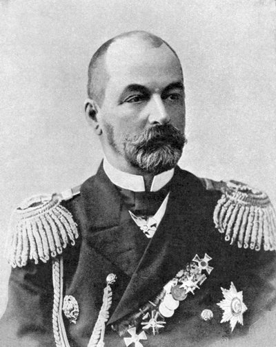 Admiraal Rozhestvensky, Russische commandant, Russisch-Japanse oorlog, 1904-5 door Unbekannt