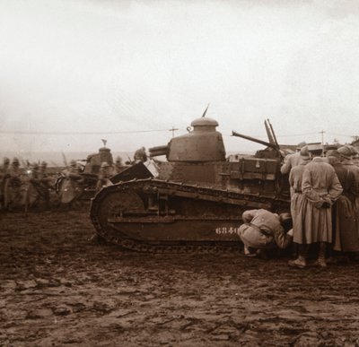 Vooruitgang met tanks, ca. 1914-ca. 1918 door Unbekannt
