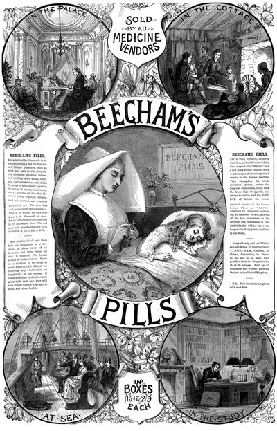 Advertentie voor Beechams Pills, 1887 door Unbekannt