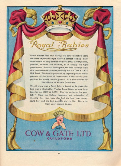 Advertentie voor Cow & Gate Ltd., 1951 door Unbekannt