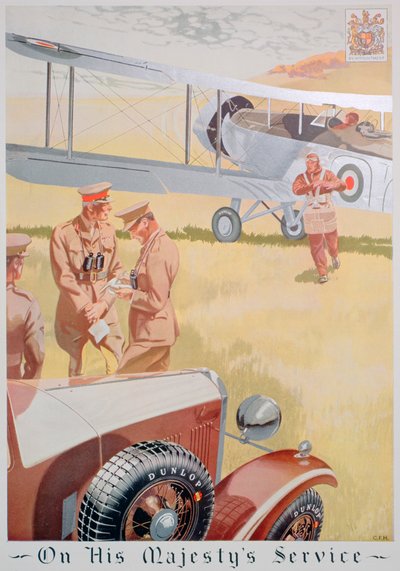 Advertentie voor Dunlop banden, 1934 door Unbekannt