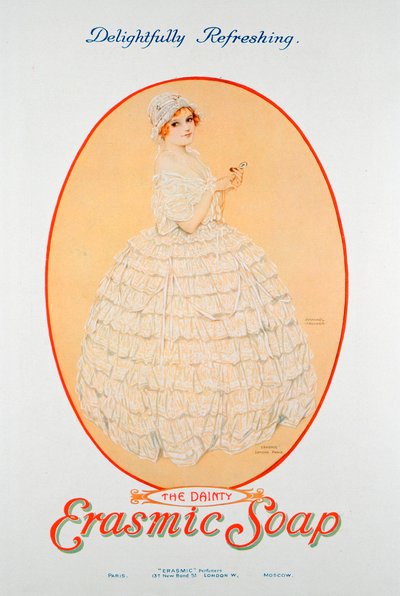 Advertentie voor Erasmic zeep, 1920 door Unbekannt