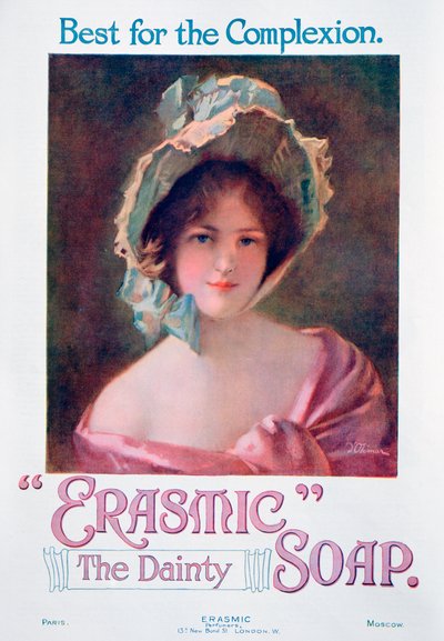 Advertentie voor Erasmic zeep, 1920 door Unbekannt
