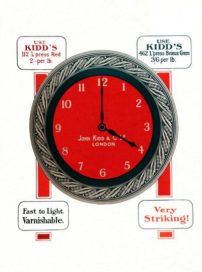 Advertentie voor John Kidds & Co. Ltd Inks door Unbekannt