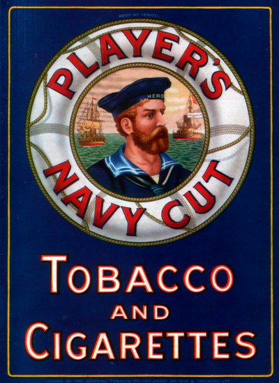 Advertentie voor Players Navy Cut Tabak en Sigaretten, 1923 door Unbekannt