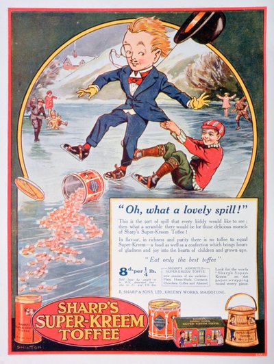 Advertentie voor Sharps Super-Kreem Toffee, 1923 door Unbekannt