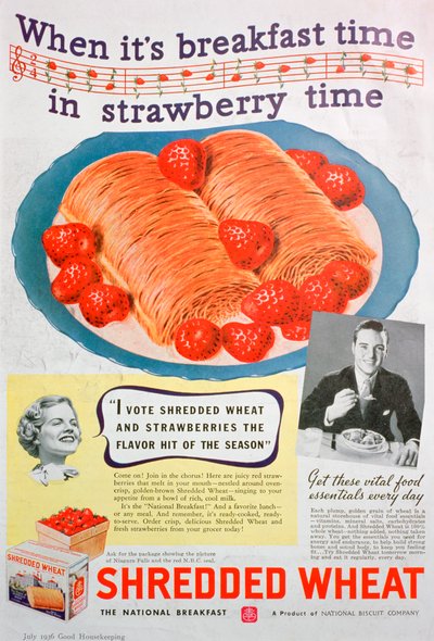 Advertentie voor Shredded Wheat door Unbekannt