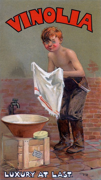 Advertentie voor Vinolia zeep, ca. 1900s door Unbekannt