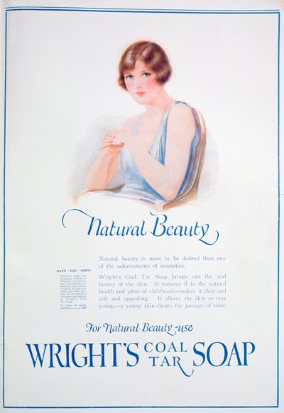Advertentie voor Wrights Coal Tar Soap, 1925 door Unbekannt