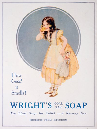 Advertentie voor Wrights kolenteerzeep, 1923 door Unbekannt