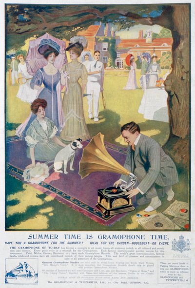 Advertentie voor de Gramophone and Typewriter Co door Unbekannt