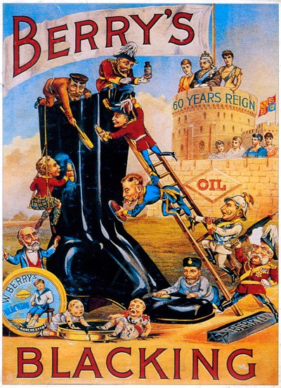 Advertentie voor Berrys schoensmeer, 1887 door Unbekannt