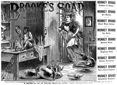 Advertentie voor Brookes Monkey Brand Soap door Unbekannt